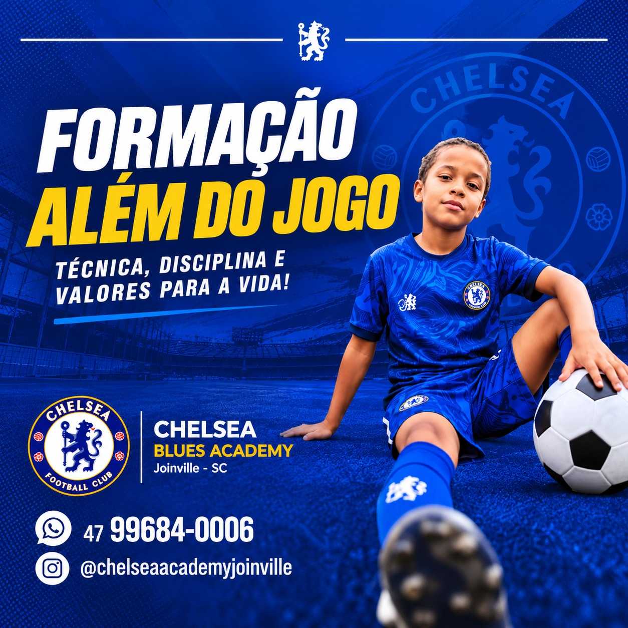 Aulas de Futebol Infantil – Chelsea Blues Academy